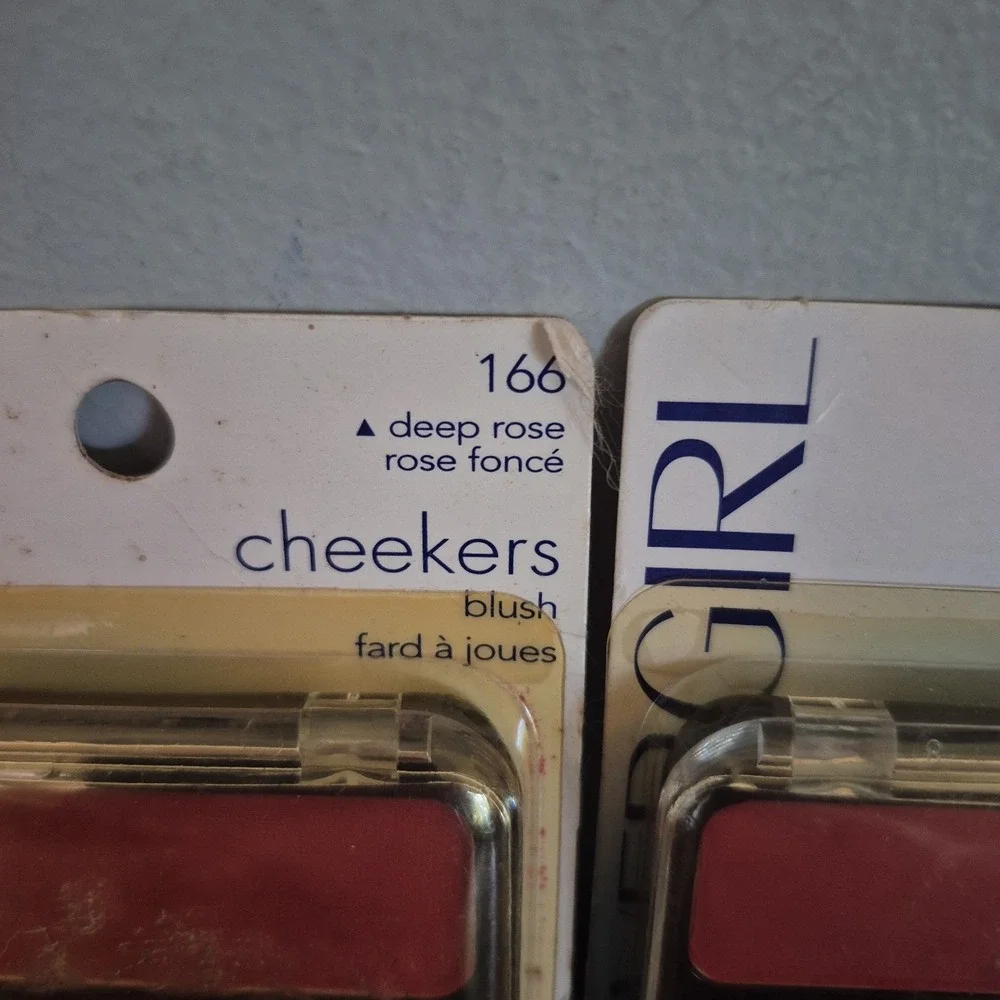 2 NOS CoverGirl CHEEKERS - 166 DEEP ROSE Discontinued